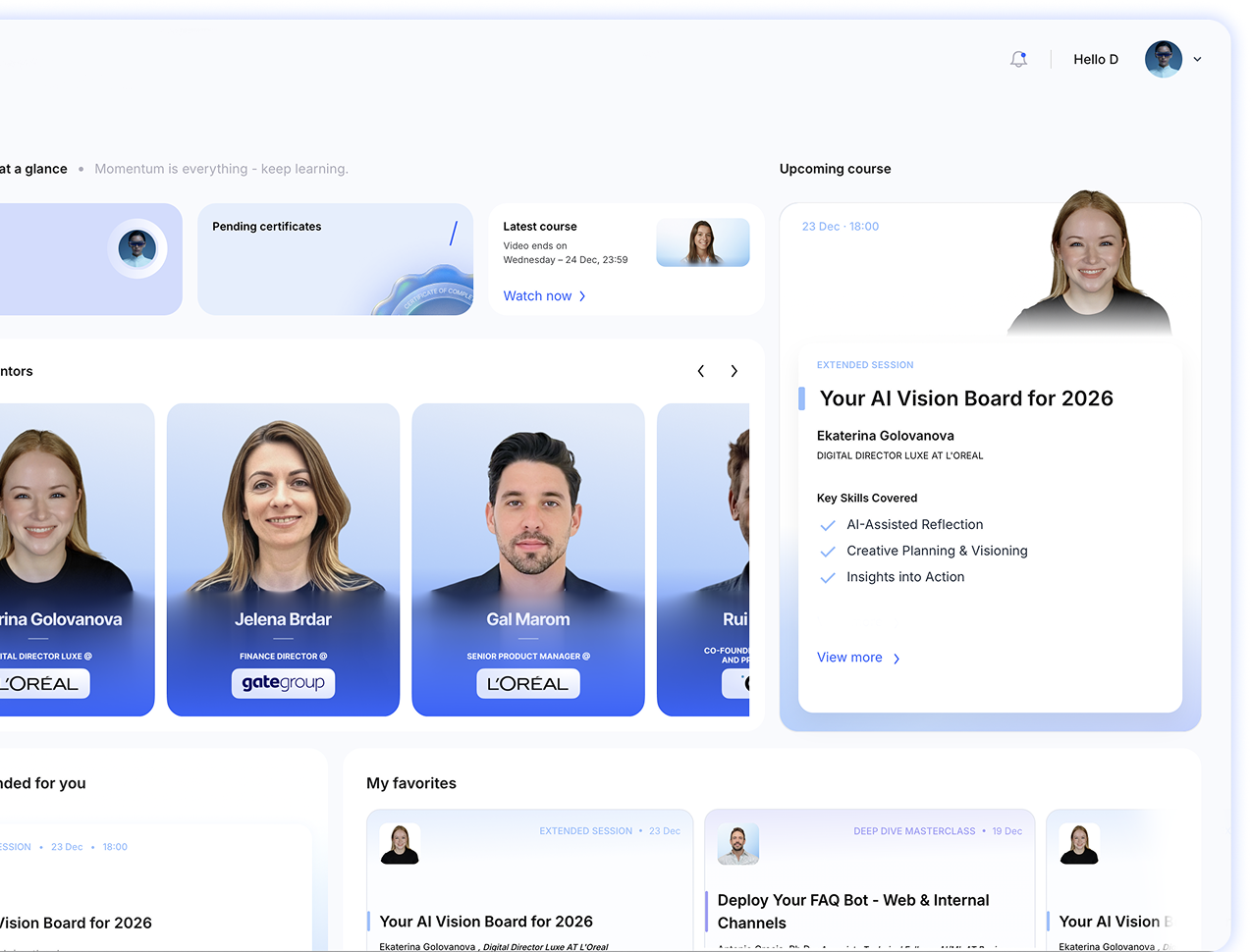 Dashboard screenshot
